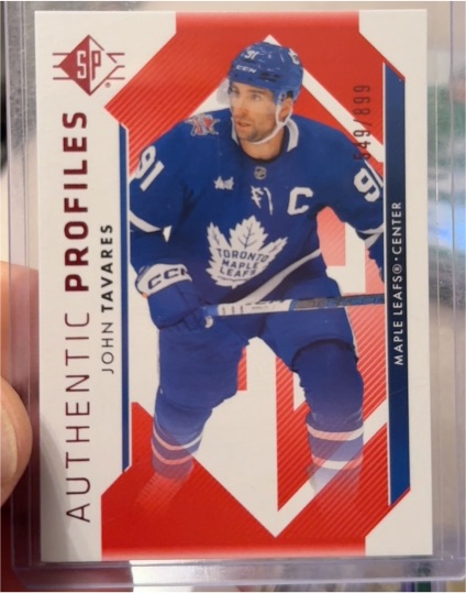 2023-24 Upper Deck SP Authentic Profiles #AP-9 John Tavares — front