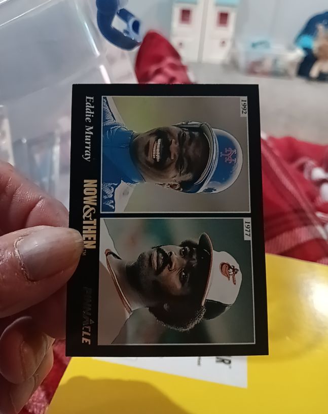 1993 Pinnacle #292 Eddie Murray Now & Then — front