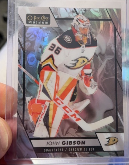 2023-24 O-Pee-Chee Platinum #116 John Gibson — front