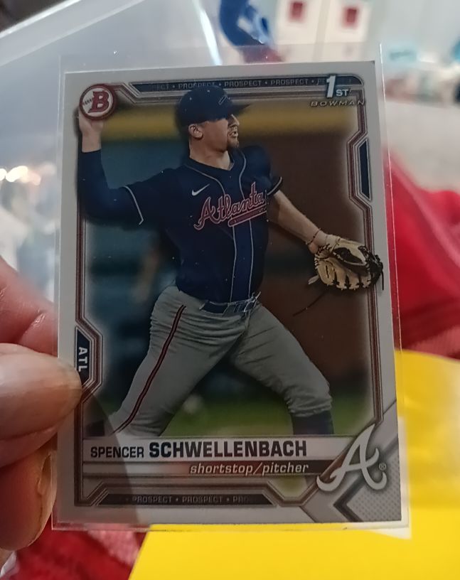 2021 Bowman Draft #BD-44 Spencer Schwellenbach — front
