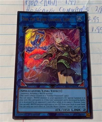 2020 Yu-Gi-Oh! CH02-EN042 Eria the Water Charmer, Gentle — front