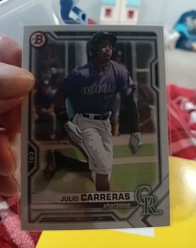 2021 Bowman Draft #BDC-30 Julio Carreras — front
