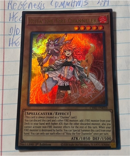 Yu-Gi-Oh! CH02-EN010 Hiita the Fire Channeler — front