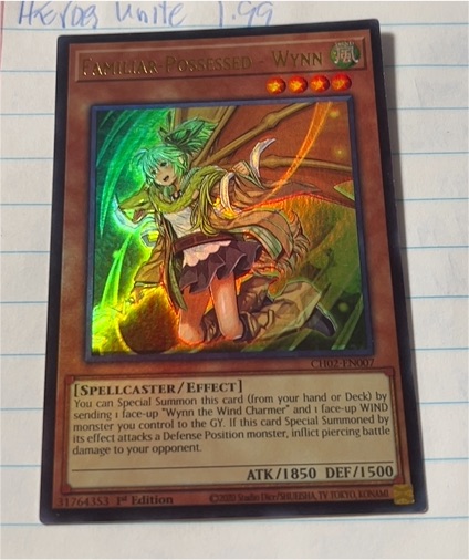 2020 Yu-Gi-Oh! CH02-EN007 Familiar-Possessed - Wynn — front