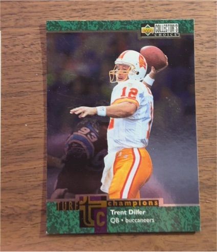 1997 Upper Deck Collector's Choice Turf Champions #TC12 Trent Dilfer — front