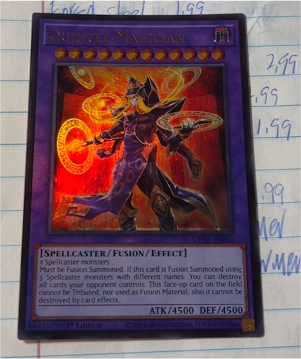 Yu-Gi-Oh! 2003 CH02-EN046 Quintet Magician — front