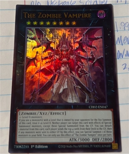 Yu-Gi-Oh! CH02-EN047 The Zombie Vampire — front