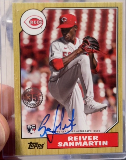 2022 Topps Update 1987 35th Anniversary #87BA-RS Reiver Sanmartin — front