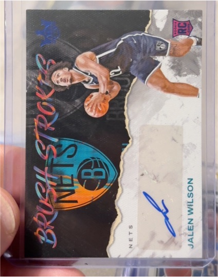 2023-24 Panini Court Kings Brush Strokes #BR-NOA Jalen Wilson — front