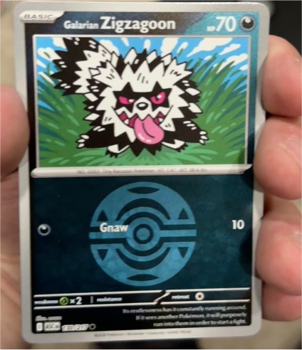 2021 Pokémon Ascended Heroes #130 Galarian Zigzagoon — front