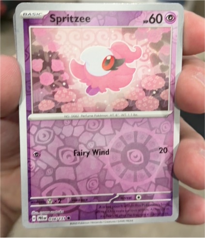 2022 Pokémon Scarlet & Violet Prismatic Evolutions #038 Spritzee — front
