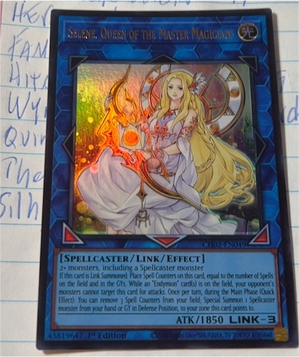 Yu-Gi-Oh! CH02-EN049 Selene, Queen of the Master Magicians — front