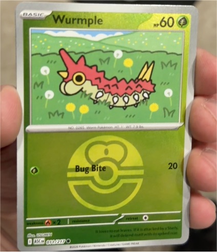 2026 Ascended Heroes #011 Wurmple — front