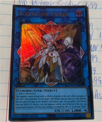 2025 Yu-Gi-Oh! MP25-EN272 Accesscode Talker — front