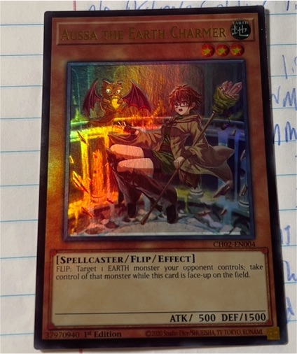 2020 Yu-Gi-Oh! CH02-EN004 Aussa the Earth Charmer — front