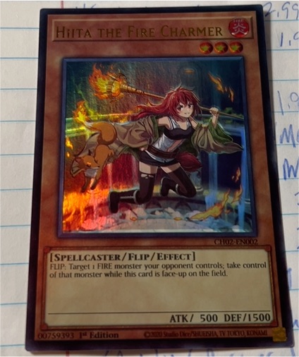 2020 Yu-Gi-Oh! CH02-EN002 Hiita the Fire Charmer — front