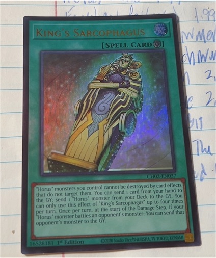 Yu-Gi-Oh! King's Sarcophagus CH02-EN037 — front