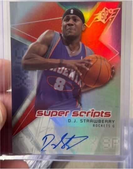 2007-08 Upper Deck SPx Super Scripts #SS-DJ D.J. Strawberry — front
