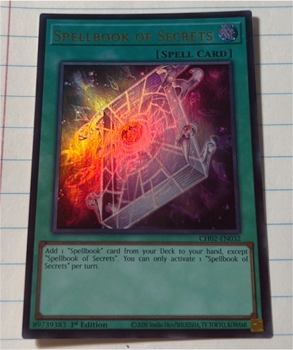 2020 Yu-Gi-Oh! CH02-EN032 Spellbook of Secrets — front