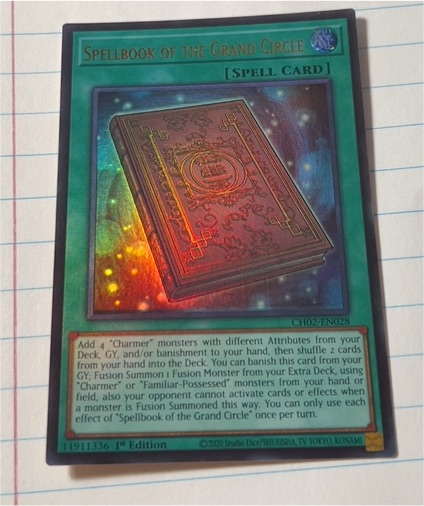 2020 Yu-Gi-Oh! CH02-EN028 Spellbook of the Grand Circle — front