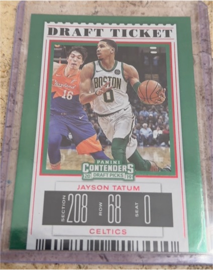 2019-20 Panini Contenders Draft Picks Season Ticket #20 Jayson Tatum — front