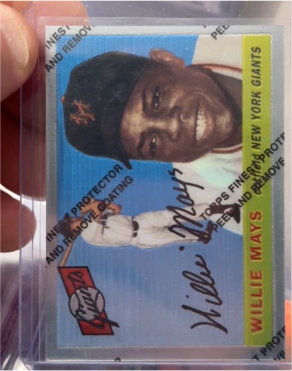 1997 Topps Finest #7 Willie Mays — front