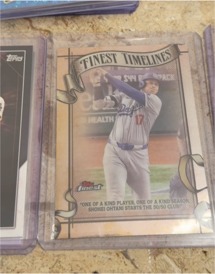2025 Topps Finest Timelines #FT-12 Shohei Ohtani — front