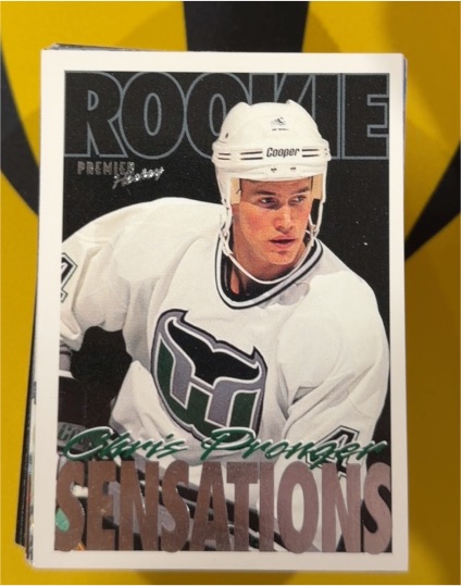 1994-95 Topps Premier #198 Chris Pronger Rookie Sensations Hartford Whalers — front