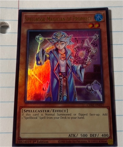 Yu-Gi-Oh! CH02-EN027 Spellbook Magician of Prophecy — front