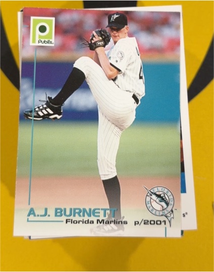 2001 Pacific #p/2001 A.J. Burnett — front