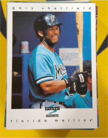 1997 Score #184 Gary Sheffield — front