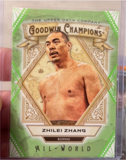 2025 Upper Deck Goodwin Champions #AW-4 Zhilei Zhang — front