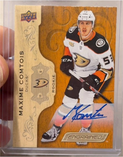 2018-19 Upper Deck Engrained #53 Maxime Comtois Rookie — front