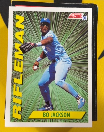 1991 Score #412 Bo Jackson — front
