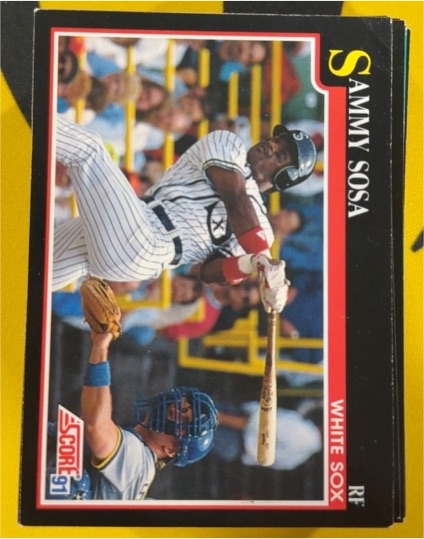 1991 Score #256 Sammy Sosa — front
