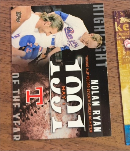 2015 Topps Highlight of the Year #H-54 Nolan Ryan — front