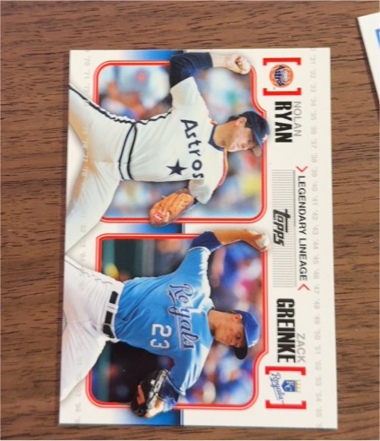 2010 Topps Legendary Lineage #LL28 Nolan Ryan / Zack Greinke — front