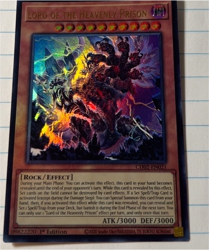 Yu-Gi-Oh! CH02-EN021 Lord of the Heavenly Prison — front