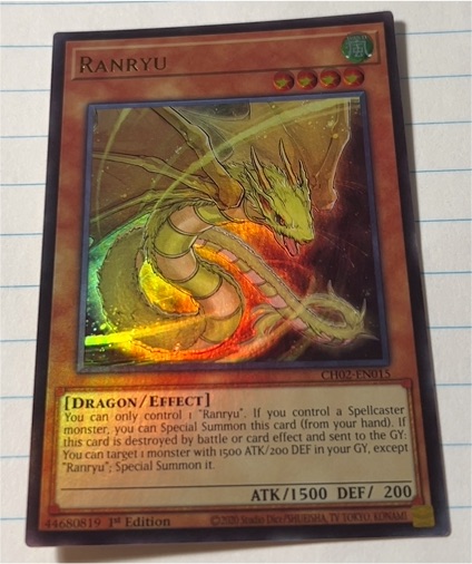 2020 Yu-Gi-Oh! CH02-EN015 Ranryu — front