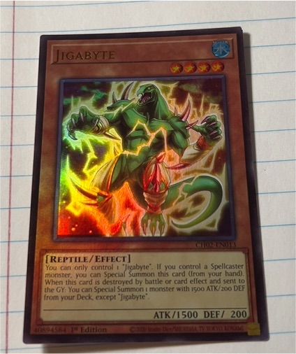 Yu-Gi-Oh! CH02-EN013 Jigabyte — front