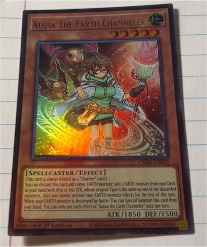 2020 Yu-Gi-Oh! CH02-EN012 Aussa the Earth Channeler — front