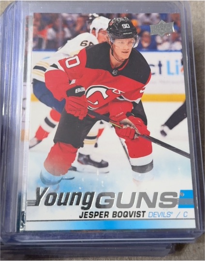 2019-20 Upper Deck #233 Jesper Boqvist Young Guns Rookie Card — front
