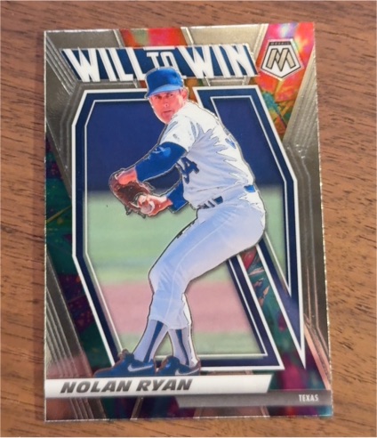 2021 Panini Mosaic #WTW9 Nolan Ryan Will to Win — front
