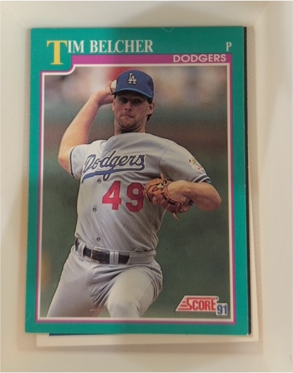 1991 Score #187 Tim Belcher — front