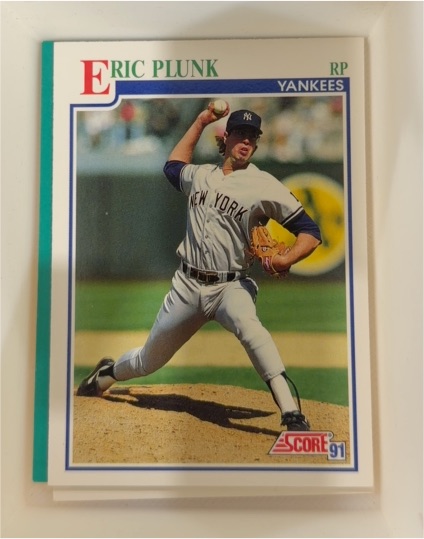 1991 Score #428 Eric Plunk — front
