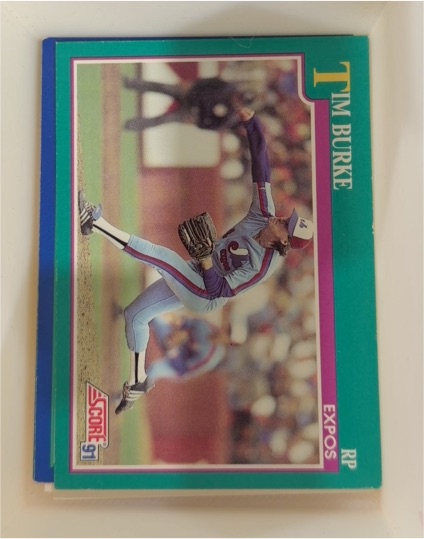 1991 Score #181 Tim Burke — front