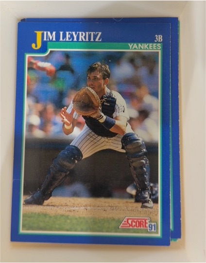 1991 Score #65 Jim Leyritz — front