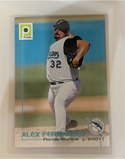 2001 Publix Alex Fernandez Florida Marlins #p/2001 — front