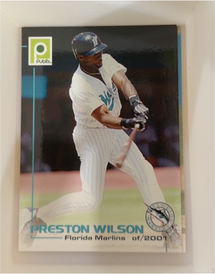 2001 Publix #1 Preston Wilson — front