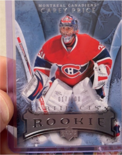 2007-08 Upper Deck Artifacts #017 Carey Price Rookie — front